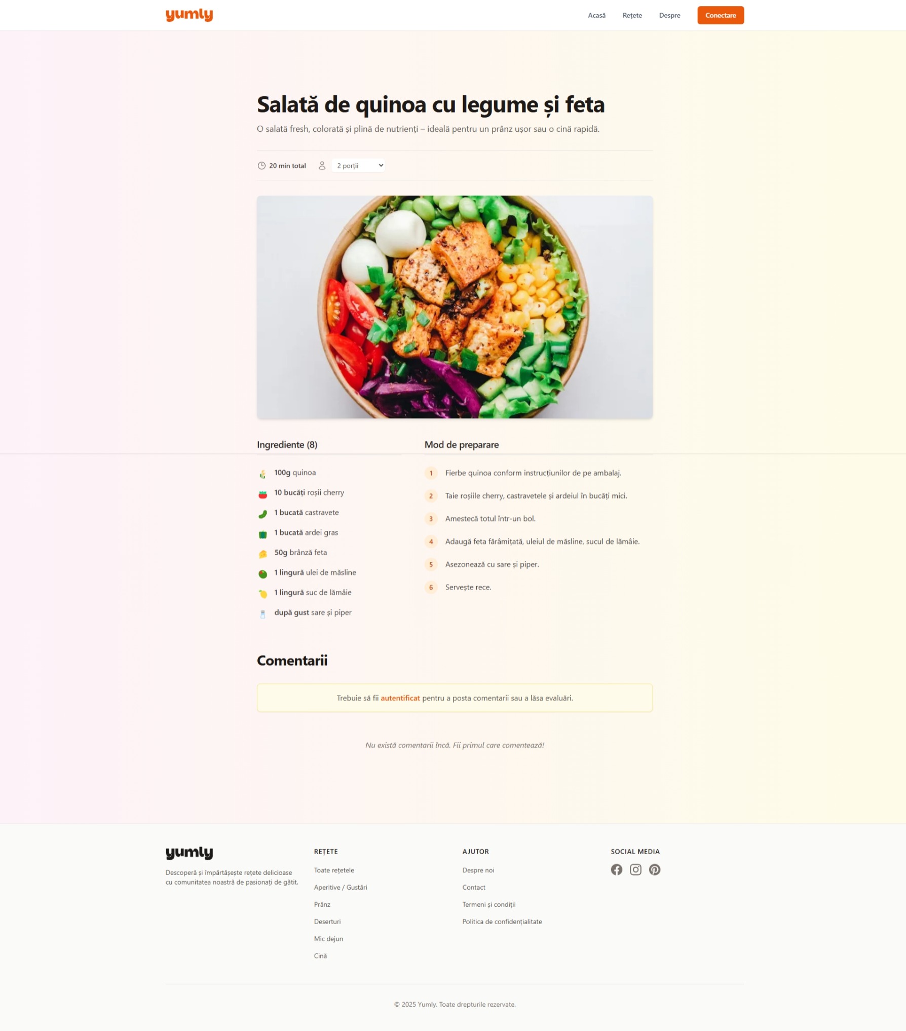 Yumly™ cu Strapi & Next.js 3 Screenshot 1 5 2025 183951 yumly.me